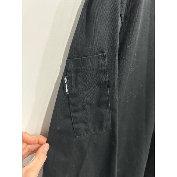 Chef Works Black Long Sleeve Double-Breasted Chef Coat Jacket L - Picture 5 of 9